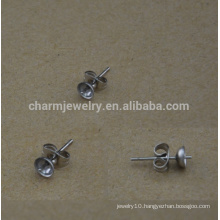 BXG029 Stainless earring supplies, pad posts and stainless Steel backs,hypoallergenic jewelry findings